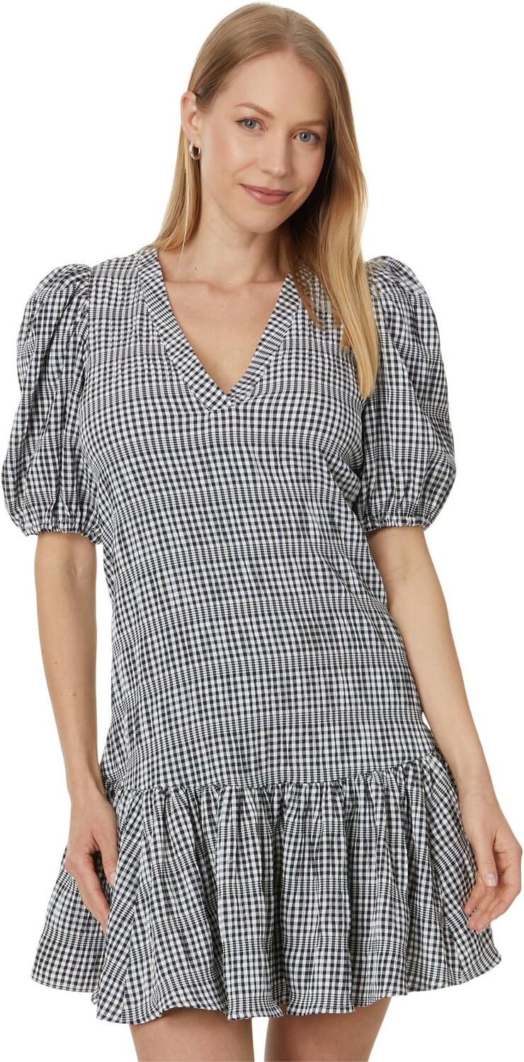 Платье Calvin Klein Gingham Print Gauze Dress with Puff Sleeve, черный/белый
Платье Calvin Klein Gingham Print Gauze Dress with Puff Sleeve, черный/белый