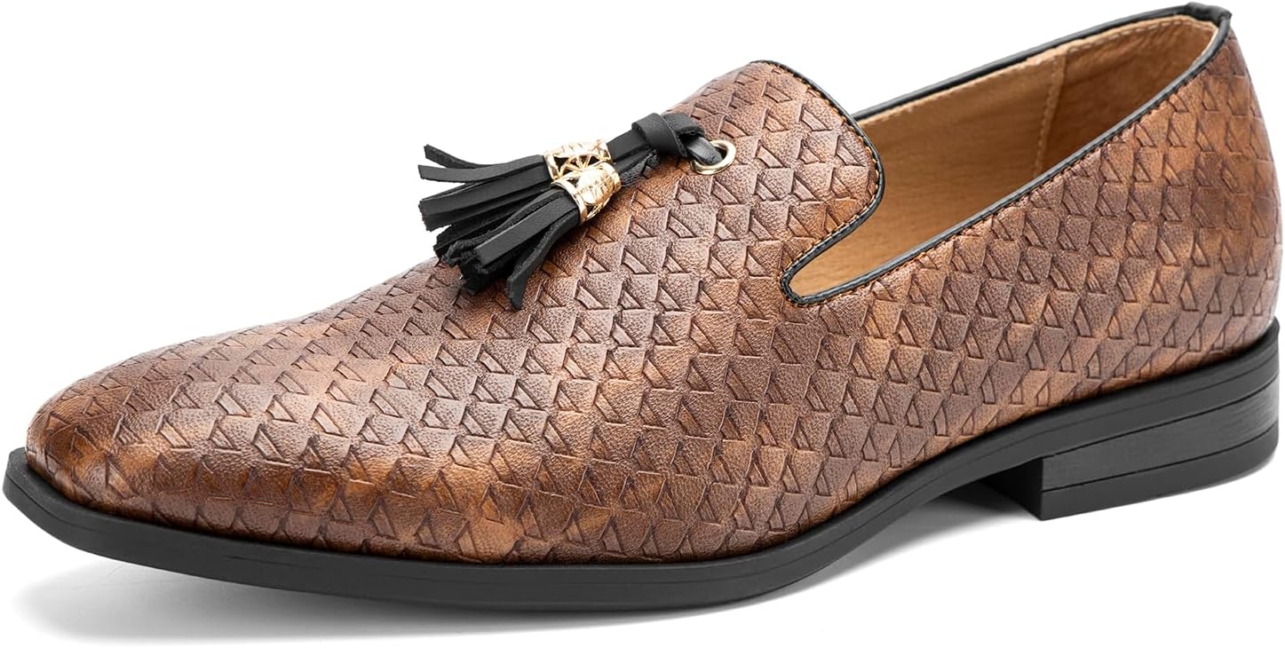 Мужские винтажные бархатные лоферы с вышивкой, элегантные лоферы без застежки, тапочки-лоферы с кисточками Jitai, коричневый
Мужские винтажные бархатные лоферы с вышивкой, элегантные лоферы без застежки, тапочки-лоферы с кисточками Jitai, коричневый