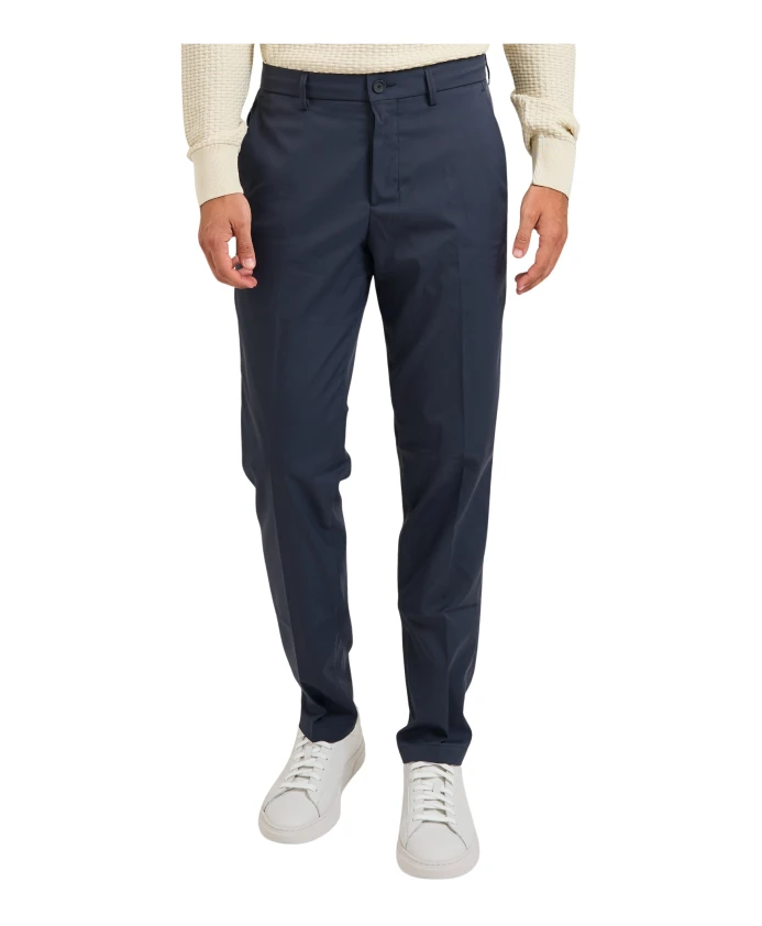 Синие эластичные брюки из саржи Hugo, синий
Синие эластичные брюки из саржи Hugo, синий