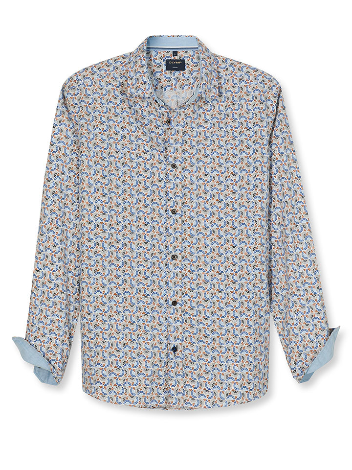 OLYMP Повседневная рубашка - стандартный крой - сине-серого цвета
OLYMP Повседневная рубашка - стандартный крой - сине-серого цвета