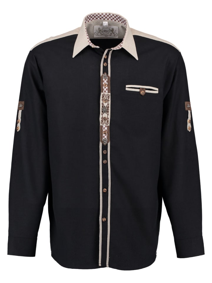 Традиционная рубашка снепо черного цвета OS-Trachten
Традиционная рубашка снепо черного цвета OS-Trachten