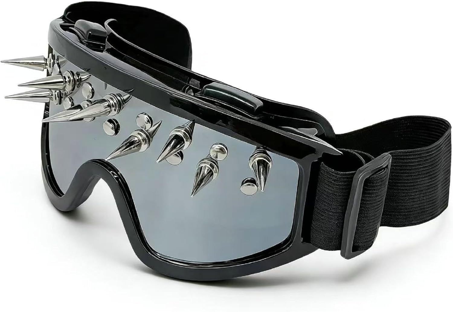Панк-очки с шипами, зеркальные солнцезащитные очки для мужчин и женщин, защита от УФ-излучения UV400, ветрозащитные очки для музыкальных фестивалей и косплея mincl, Silver
Панк-очки с шипами, зеркальные солнцезащитные очки для мужчин и женщин, защита от УФ-излучения UV400, ветрозащитные очки для музыкальных фестивалей и косплея mincl, Silver