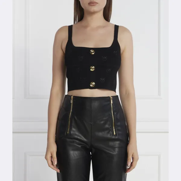 Топ стандартного кроя Pinko, черный
Топ стандартного кроя Pinko, черный