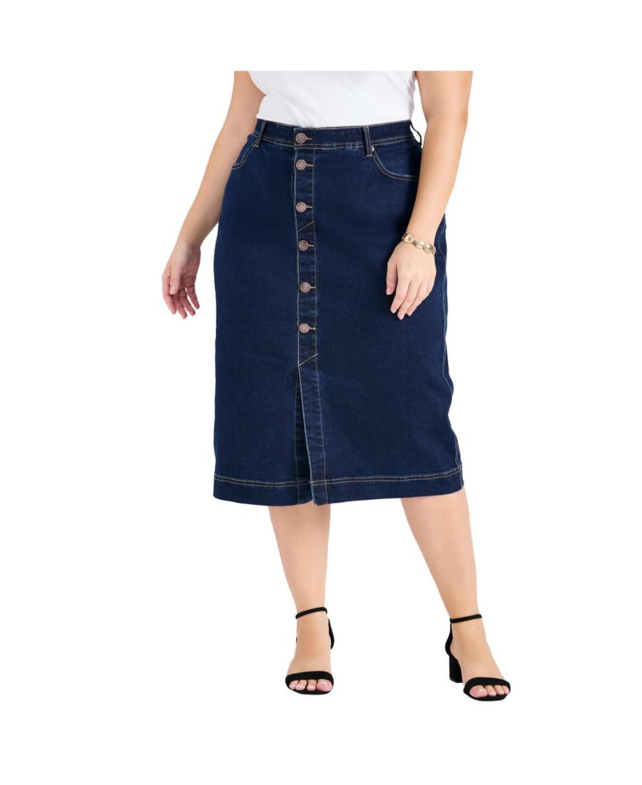 Женская джинсовая юбка Billy больших размеров AVENUE, Dark wash
Женская джинсовая юбка Billy больших размеров AVENUE, Dark wash