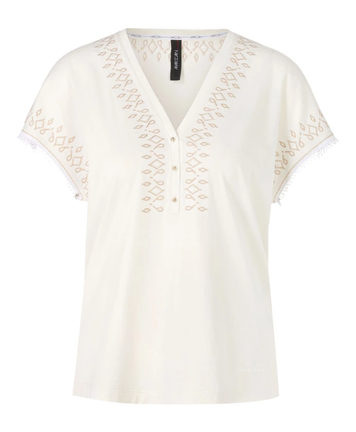 Футболка кремового цвета Marc Cain, белый
Футболка кремового цвета Marc Cain, белый