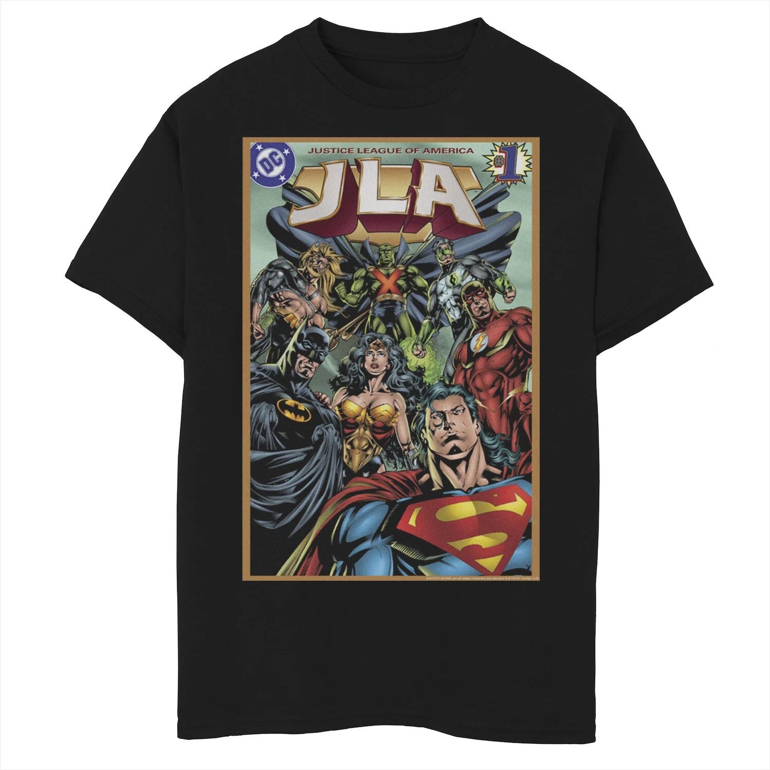 Футболка с обложкой комиксов DC Comics «Лига Справедливости Америки» для мальчиков 8–20 лет с графическим рисунком Licensed Character
Футболка с обложкой комиксов DC Comics «Лига Справедливости Америки» для мальчиков 8–20 лет с графическим рисунком Licensed Character