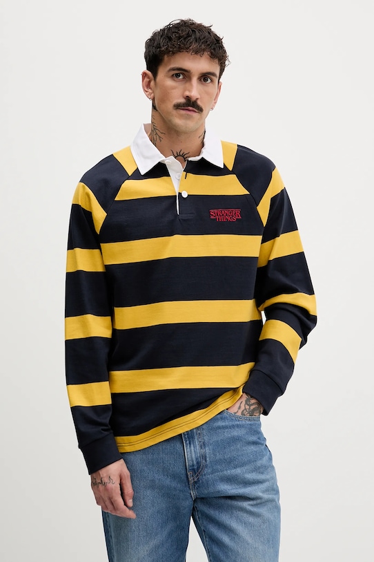 Хлопковый лонгслив Stranger Things United Colors Of Benetton, темно-синий
Хлопковый лонгслив Stranger Things United Colors Of Benetton, темно-синий