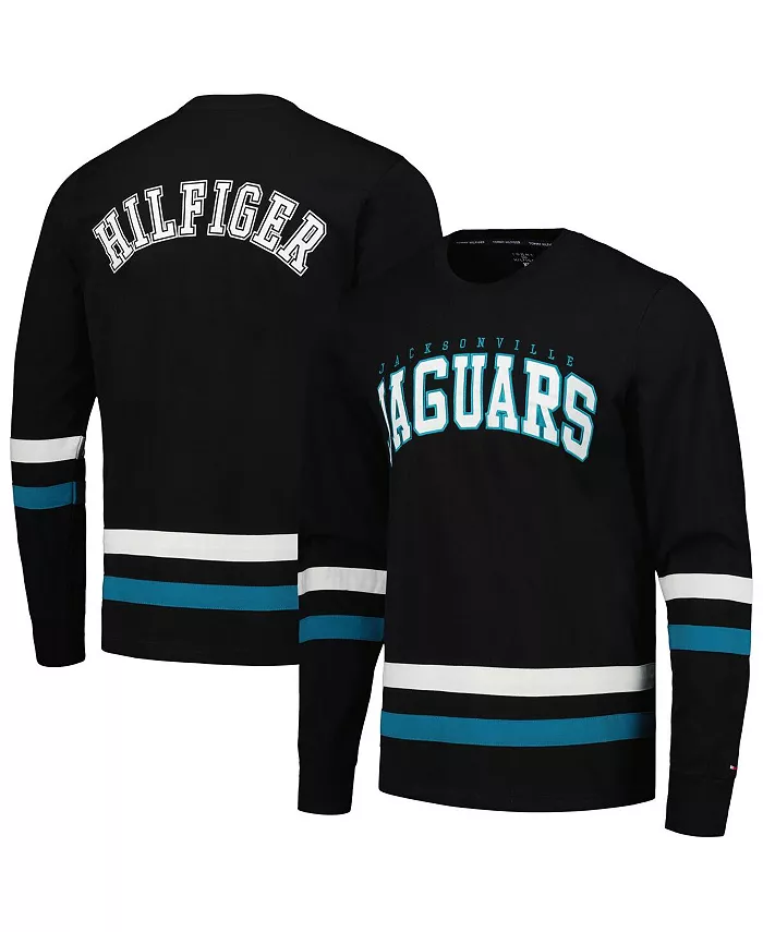 Мужская черная и бирюзовая футболка с длинным рукавом Nolan Jacksonville Jaguars Tommy Hilfiger
Мужская черная и бирюзовая футболка с длинным рукавом Nolan Jacksonville Jaguars Tommy Hilfiger