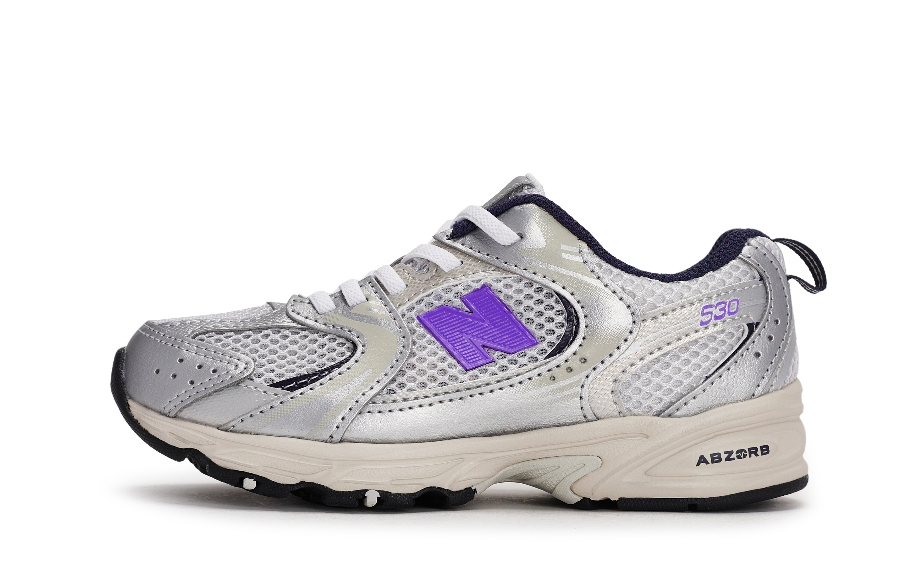 NB 530 Противоскользящие износостойкие низкие детские кроссовки для повседневной носки New Balance, серый/фиолетовый/серебряный
NB 530 Противоскользящие износостойкие низкие детские кроссовки для повседневной носки New Balance, серый/фиолетовый/серебряный