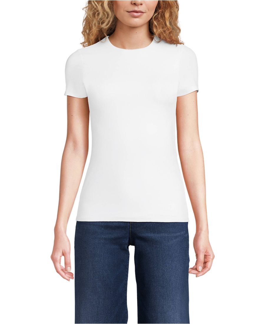 Женская трикотажная футболка с коротким рукавом, двухслойная, с круглым вырезом и без застежек Lands' End, White, Белый, Женская трикотажная футболка с коротким рукавом, двухслойная, с круглым вырезом и без застежек Lands' End, White
Женская трикотажная футболка с коротким рукавом, двухслойная, с круглым вырезом и без застежек Lands' End, White, Белый, Женская трикотажная футболка с коротким рукавом, двухслойная, с круглым вырезом и без застежек Lands' End, White