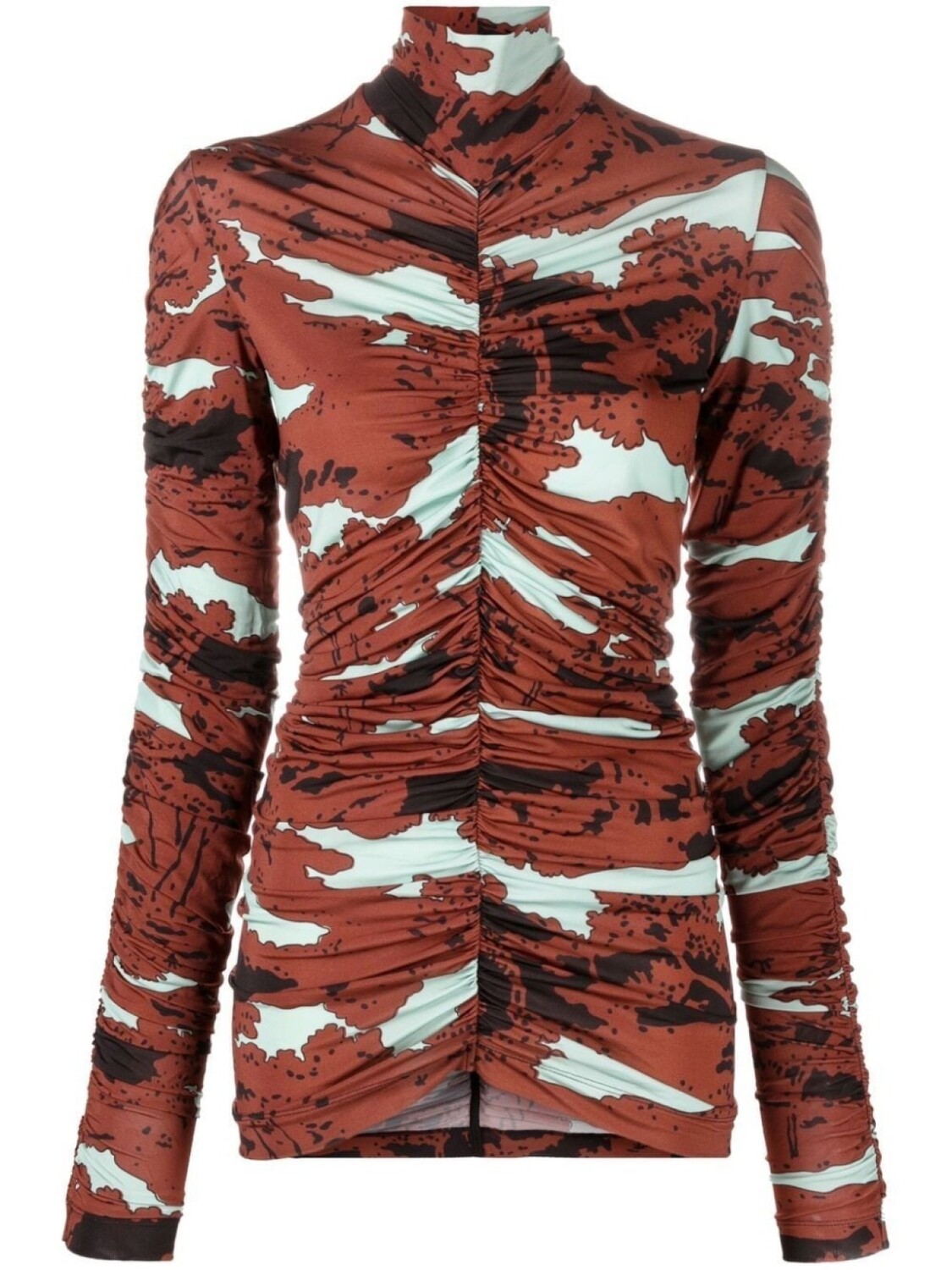 Colville топ с абстрактным принтом и высоким воротником, синий
Colville топ с абстрактным принтом и высоким воротником, синий