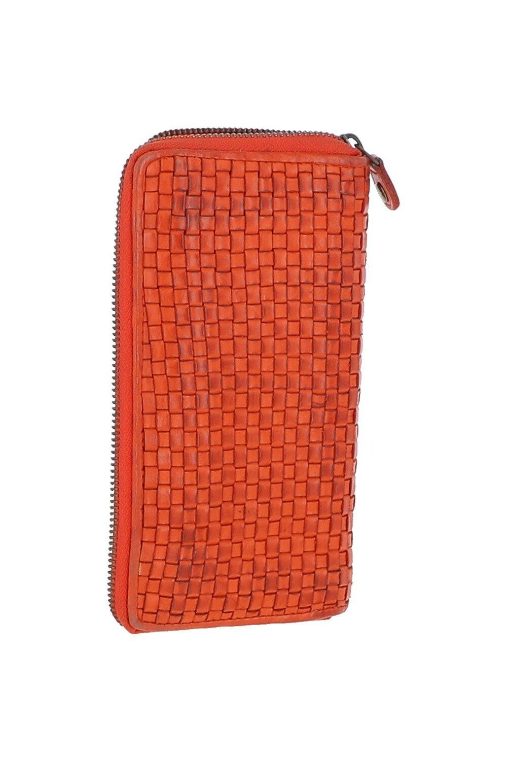 Винтажный плетеный кожаный кошелек на молнии вокруг большого кошелька для монет на 10 карт Ashwood Leather, оранжевый
Винтажный плетеный кожаный кошелек на молнии вокруг большого кошелька для монет на 10 карт Ashwood Leather, оранжевый