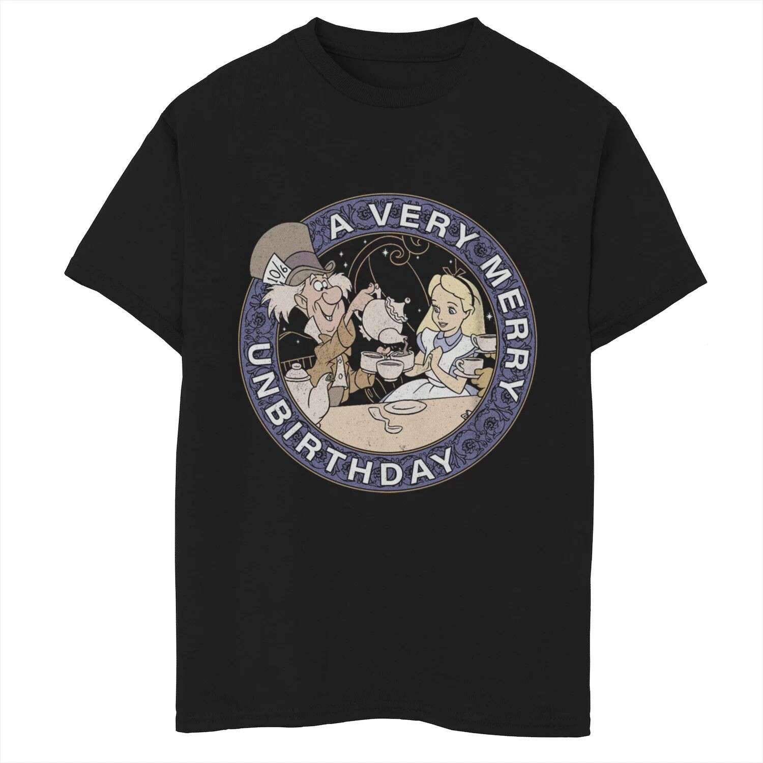 Футболка с рисунком «Безумный Шляпник» для мальчиков 8–20 лет «Алиса в стране чудес» Disney's, посвященная Дню рождения Disney, черный
Футболка с рисунком «Безумный Шляпник» для мальчиков 8–20 лет «Алиса в стране чудес» Disney's, посвященная Дню рождения Disney, черный