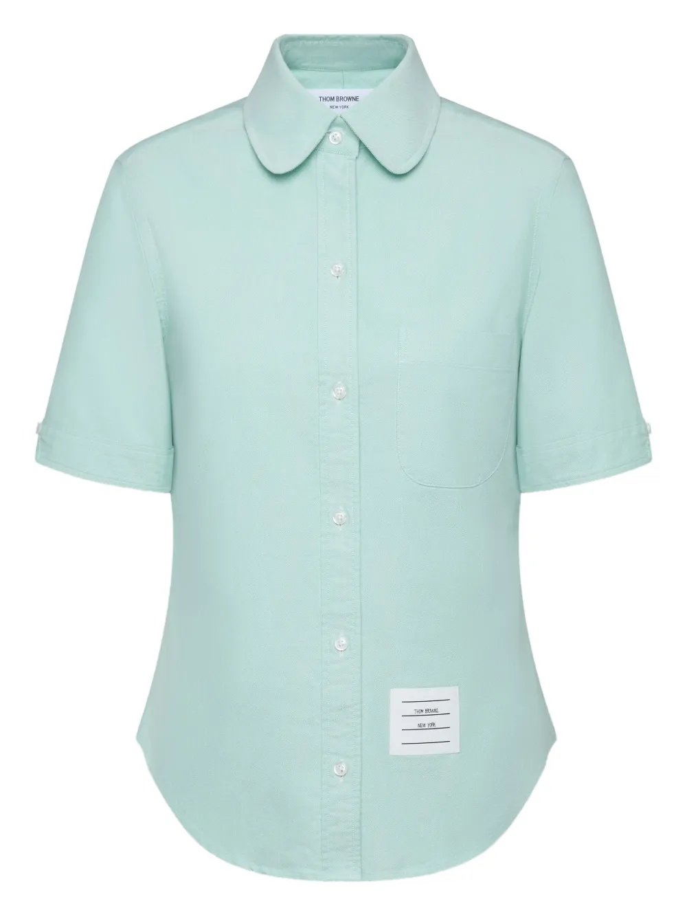 Рубашка оксфорд с круглым воротником THOM BROWNE, синий
Рубашка оксфорд с круглым воротником THOM BROWNE, синий