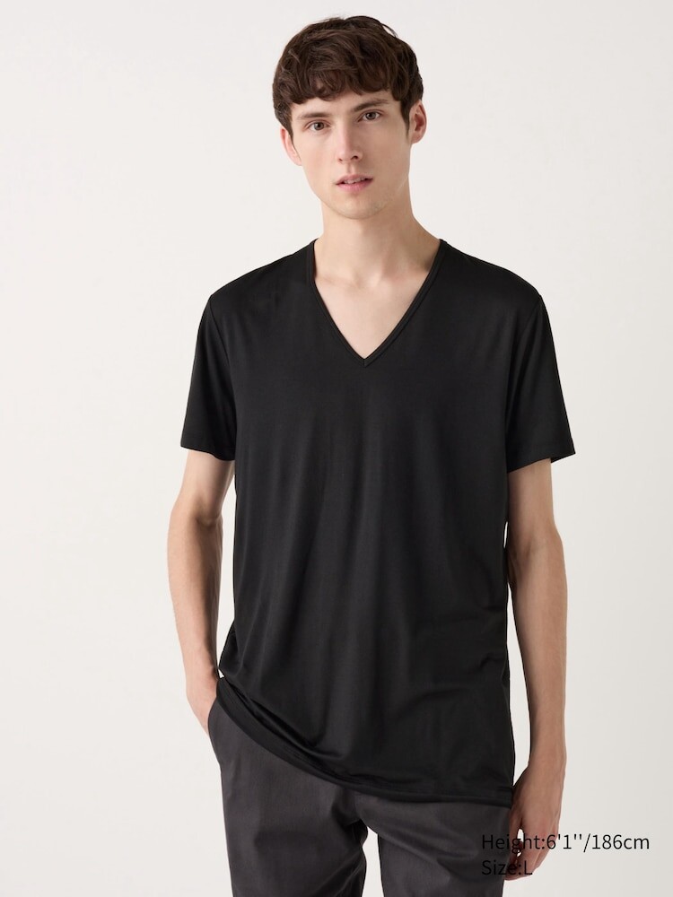 Футболка Heattech с v-образным вырезом короткий рукав Uniqlo, цвет 09 черный
Футболка Heattech с v-образным вырезом короткий рукав Uniqlo, цвет 09 черный