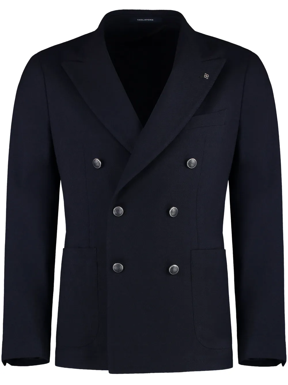 Двубортный шерстяной пиджак Tagliatore, синий
Двубортный шерстяной пиджак Tagliatore, синий