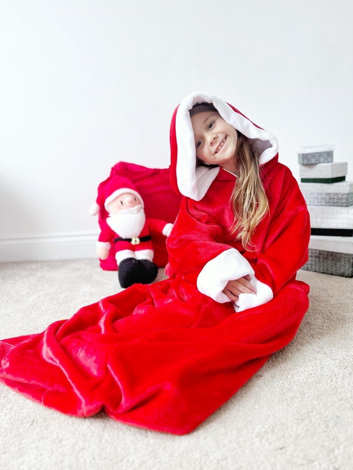 Рождественский мешок Санта-Клауса из очень мягкого флиса Fox In A Box, красный