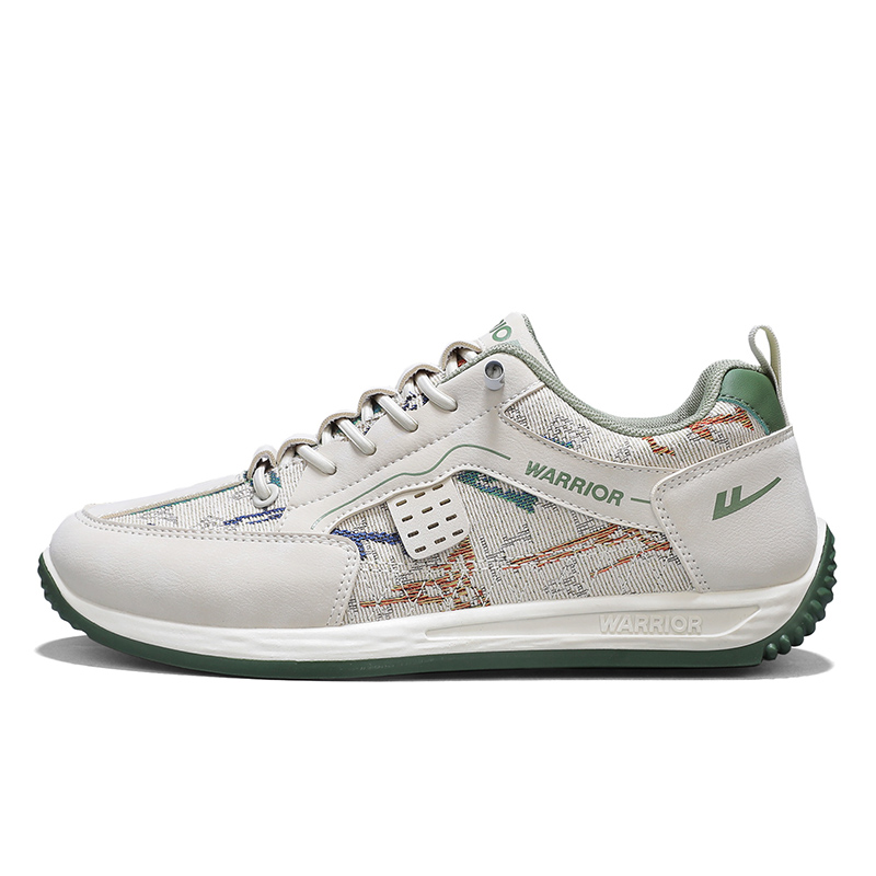 WARRIOR Нескользящие, износостойкие, дышащие низкие повседневные туфли для мужчин, бежево-зелено-синие
WARRIOR Нескользящие, износостойкие, дышащие низкие повседневные туфли для мужчин, бежево-зелено-синие