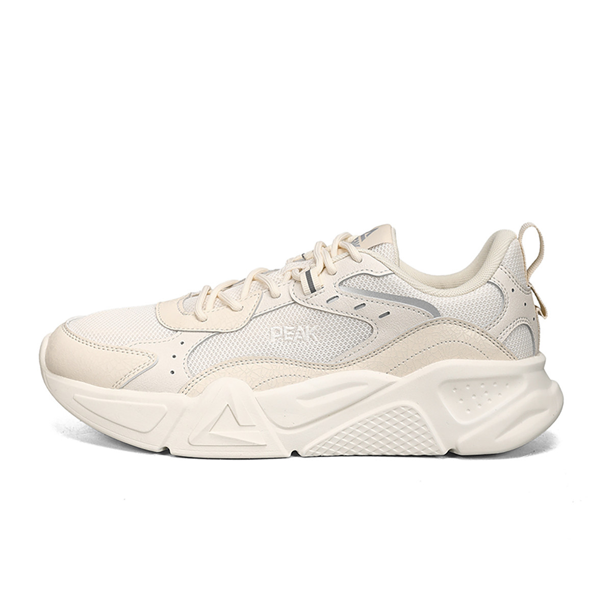 PEAK Легкие, нескользящие, низкие, массивные, мужские кроссовки бежевого цвета 
PEAK Легкие, нескользящие, низкие, массивные, мужские кроссовки бежевого цвета