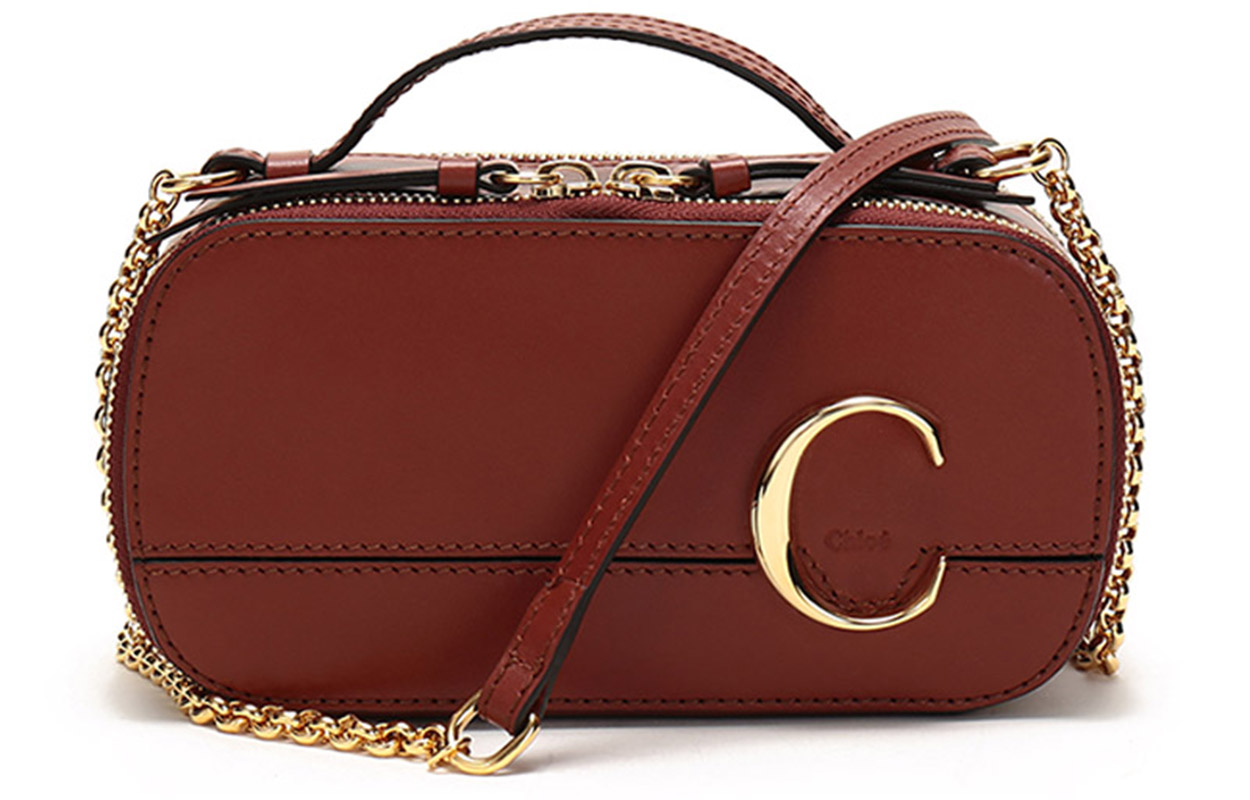 Chloe Cow Leather Makeup Bag, One Shoulder Handbag Mini Women's Tan Chloé, basic set (bag+dust bag)
Chloe Cow Leather Makeup Bag, One Shoulder Handbag Mini Women's Tan Chloé, basic set (bag+dust bag)