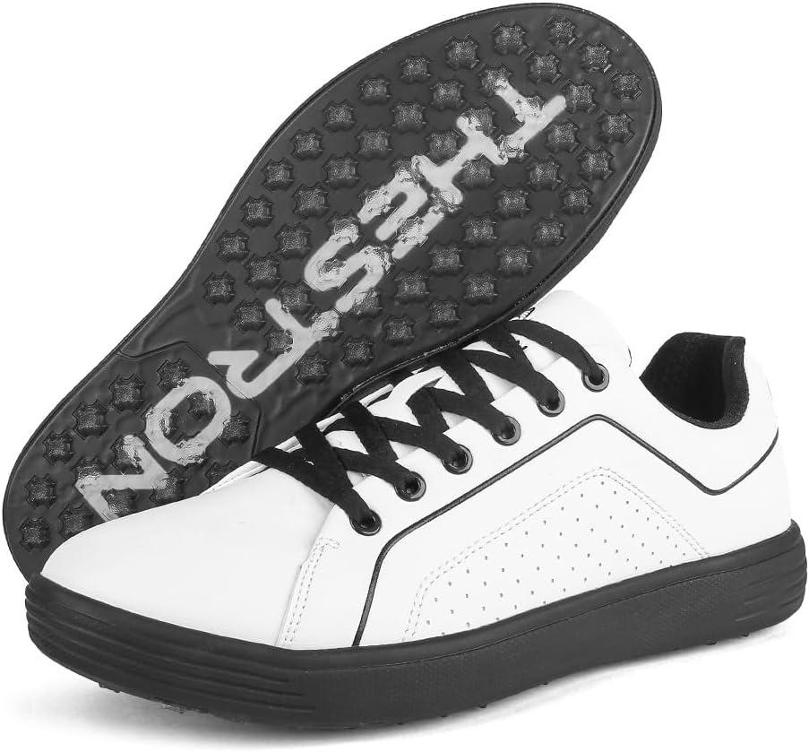 Мужские гольф-кроссовки THESTRON, удобные, нескользящие, повседневные спортивные обувь для гольфа, легкие кроссовки для гольфа, белый/черный
Мужские гольф-кроссовки THESTRON, удобные, нескользящие, повседневные спортивные обувь для гольфа, легкие кроссовки для гольфа, белый/черный