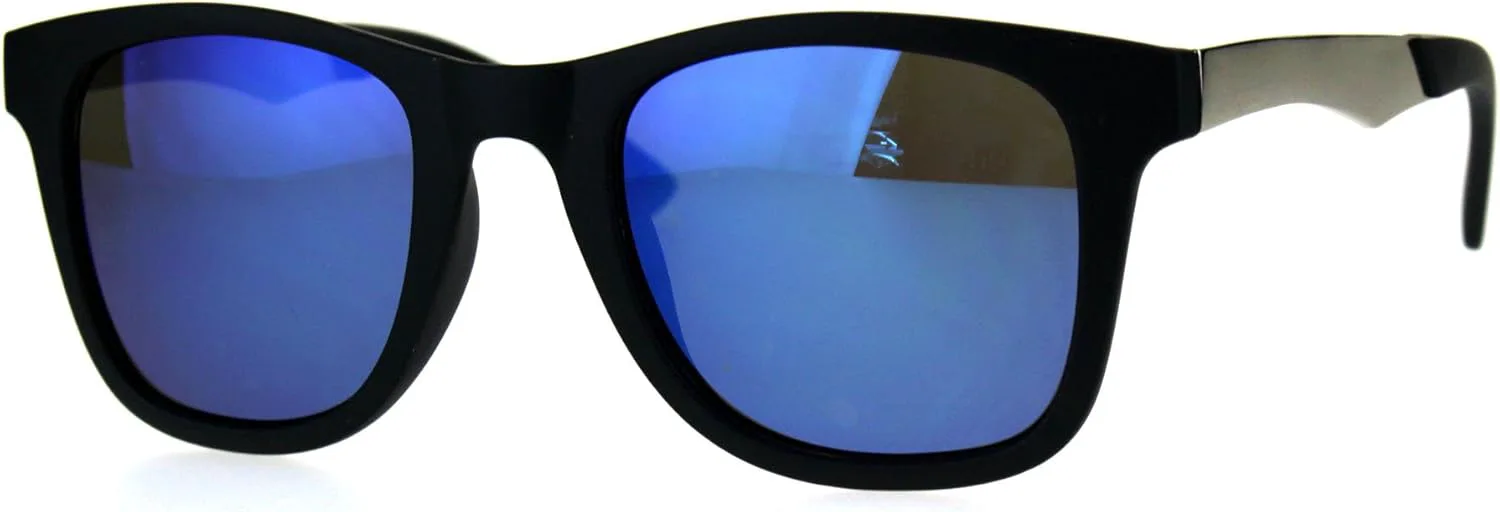 Унисекс модные солнцезащитные очки в классической квадратной оправе с металлическими дужками, защита от УФ-излучения 400 PASTL, Matte Black (Blue Mirror)
Унисекс модные солнцезащитные очки в классической квадратной оправе с металлическими дужками, защита от УФ-излучения 400 PASTL, Matte Black (Blue Mirror)
