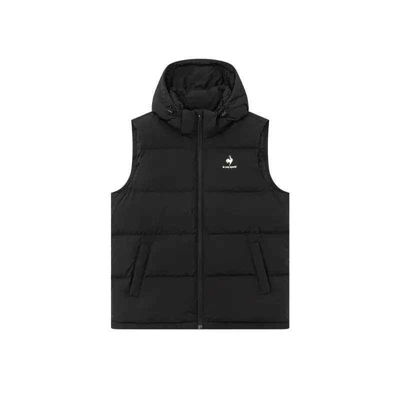 Le Coq Sportif Пуховый жилет унисекс, черный, с капюшоном, легкий
Le Coq Sportif Пуховый жилет унисекс, черный, с капюшоном, легкий
