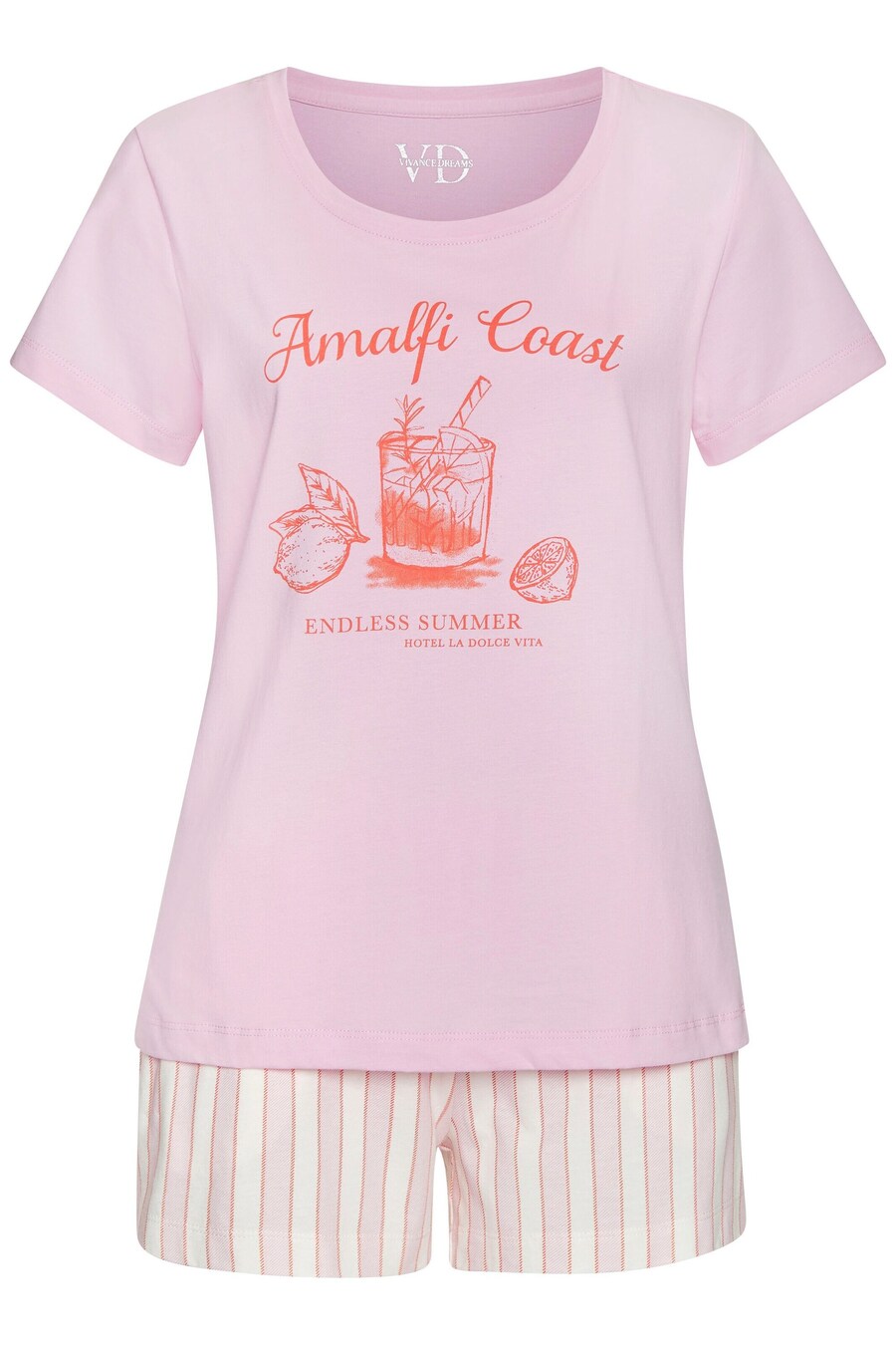Короткий пижамный комплект VIVANCE, Rose
Короткий пижамный комплект VIVANCE, Rose