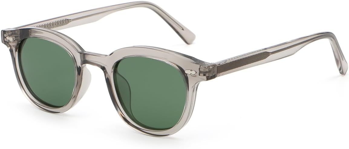 Солнцезащитные очки с ацетатными дужками, ретро-поляризованные, для женщин и мужчин, защита от УФ-излучения UV400, маленькие квадратные, унисекс weiyuchen, Grey With Green
Солнцезащитные очки с ацетатными дужками, ретро-поляризованные, для женщин и мужчин, защита от УФ-излучения UV400, маленькие квадратные, унисекс weiyuchen, Grey With Green