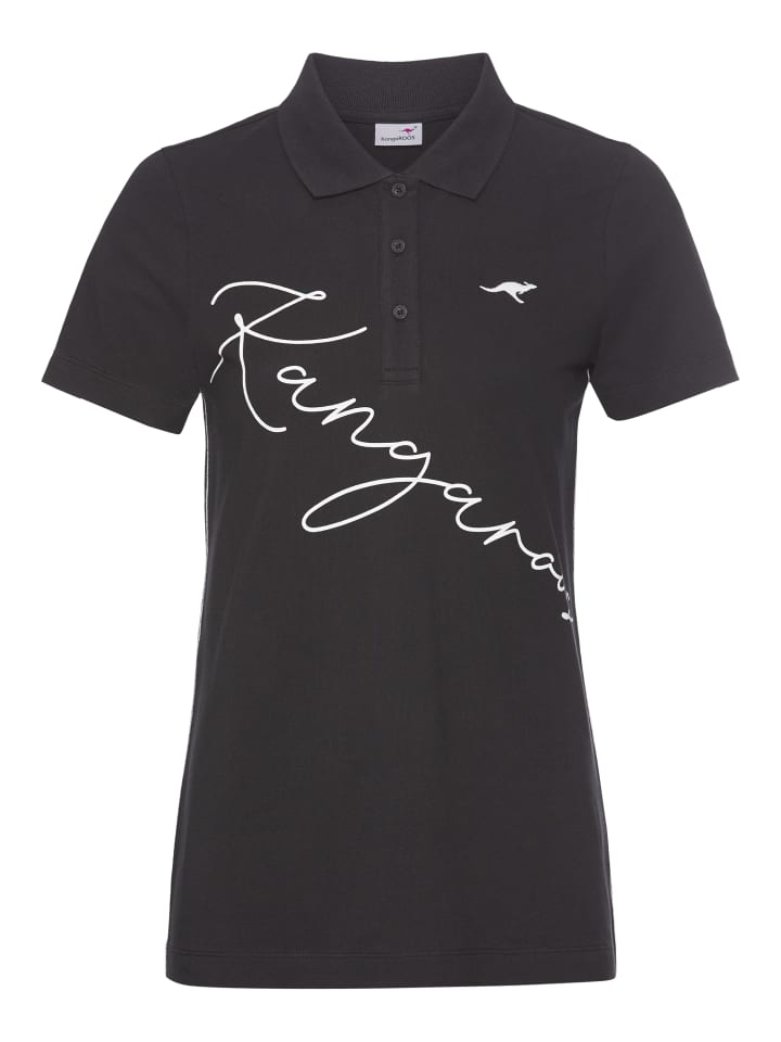 черно-белая рубашка-поло Kangaroos
черно-белая рубашка-поло Kangaroos