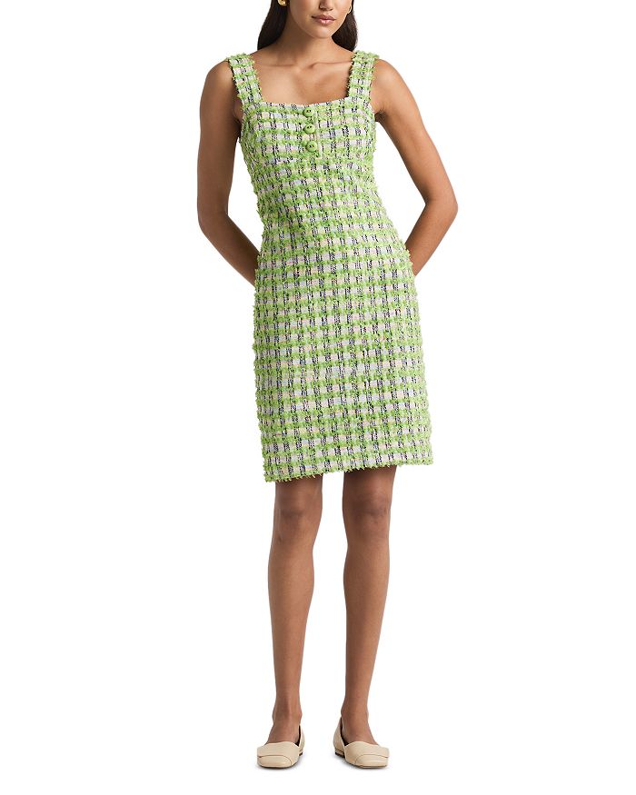 Клетчатое платье с бахромой St. John, зеленый
Клетчатое платье с бахромой St. John, зеленый