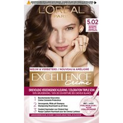 L'Oreal Paris Excellence Creme Boeiende Brunette 502 - Стойкая краска для волос, 100 мл L'Oréal Paris
L'Oreal Paris Excellence Creme Boeiende Brunette 502 - Стойкая краска для волос, 100 мл L'Oréal Paris