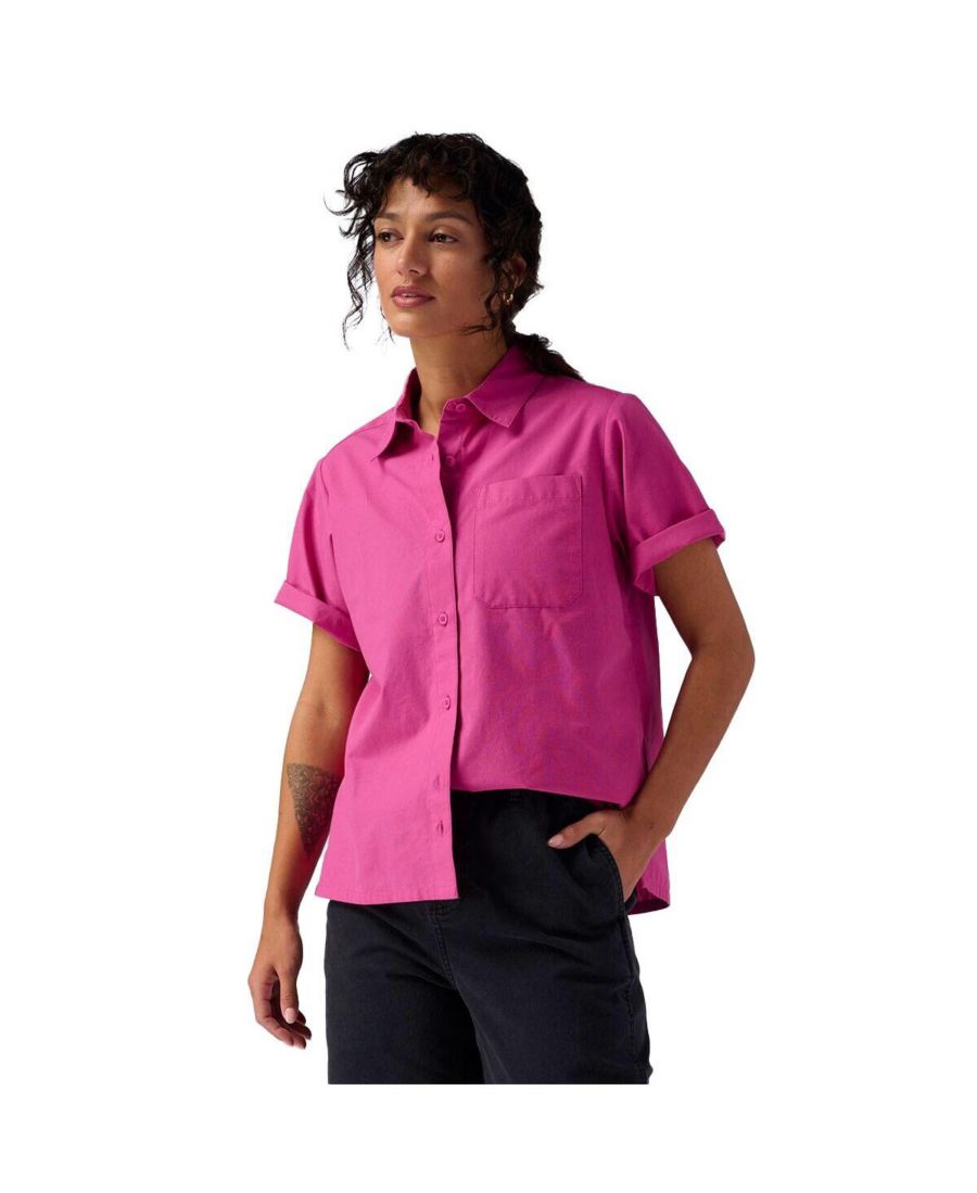 Женская хлопковая рубашка на пуговицах Backcountry, Rose violet
Женская хлопковая рубашка на пуговицах Backcountry, Rose violet