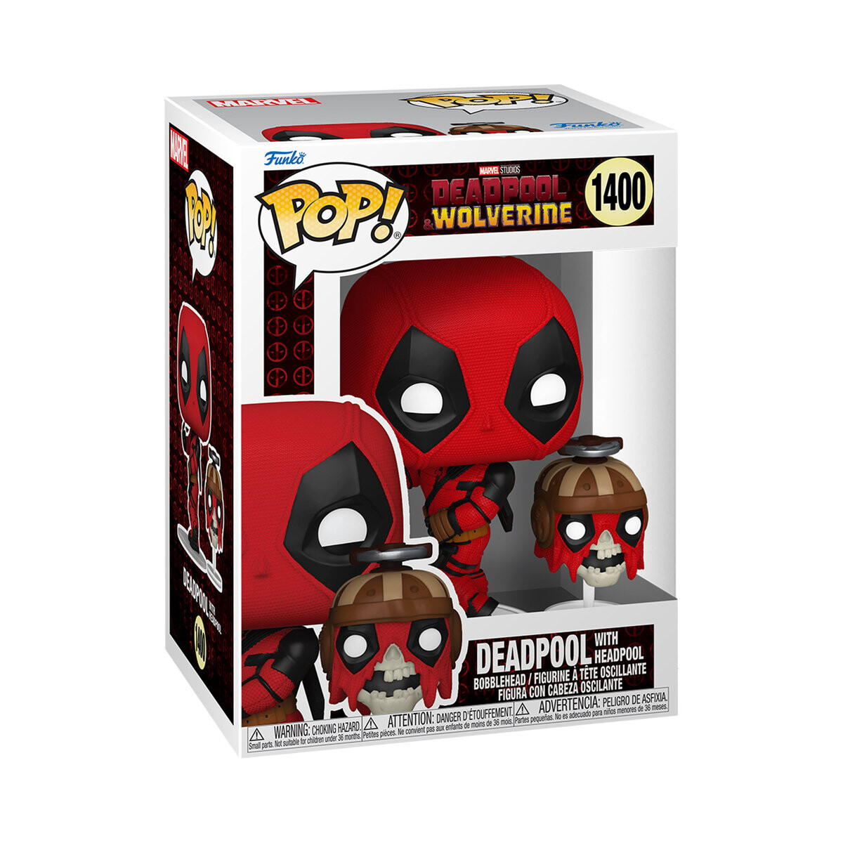 Funko POP! Дэдпул 3 и Бадди 1400 Дэдпул с хэдпулом
Funko POP! Дэдпул 3 и Бадди 1400 Дэдпул с хэдпулом