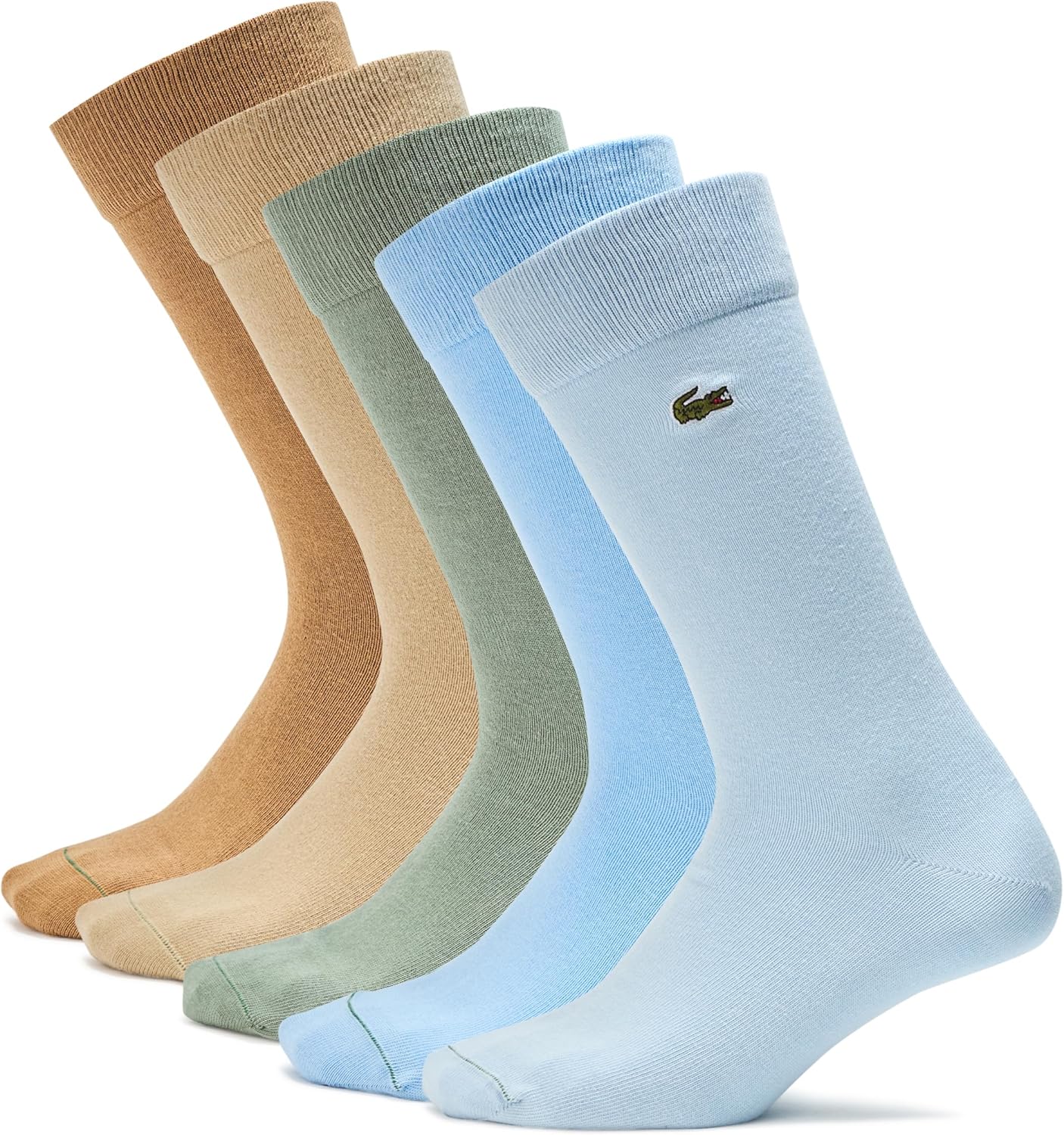 Упаковка из 5 пар хлопковых носков унисекс Lacoste, Brown/Green/Blue
Упаковка из 5 пар хлопковых носков унисекс Lacoste, Brown/Green/Blue