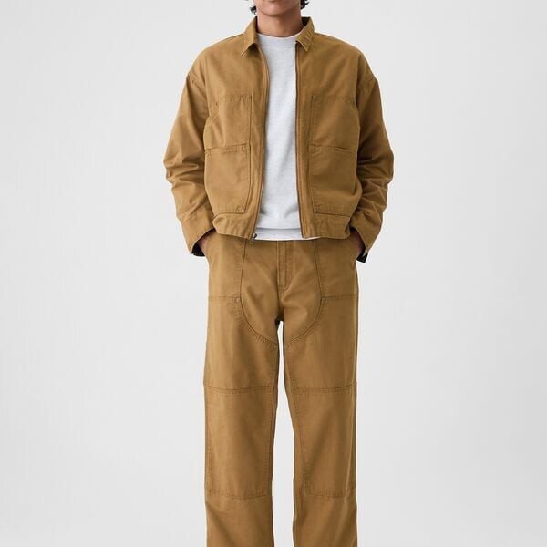 Брюки baggy-fit Gap, коричневый 
Брюки baggy-fit Gap, коричневый