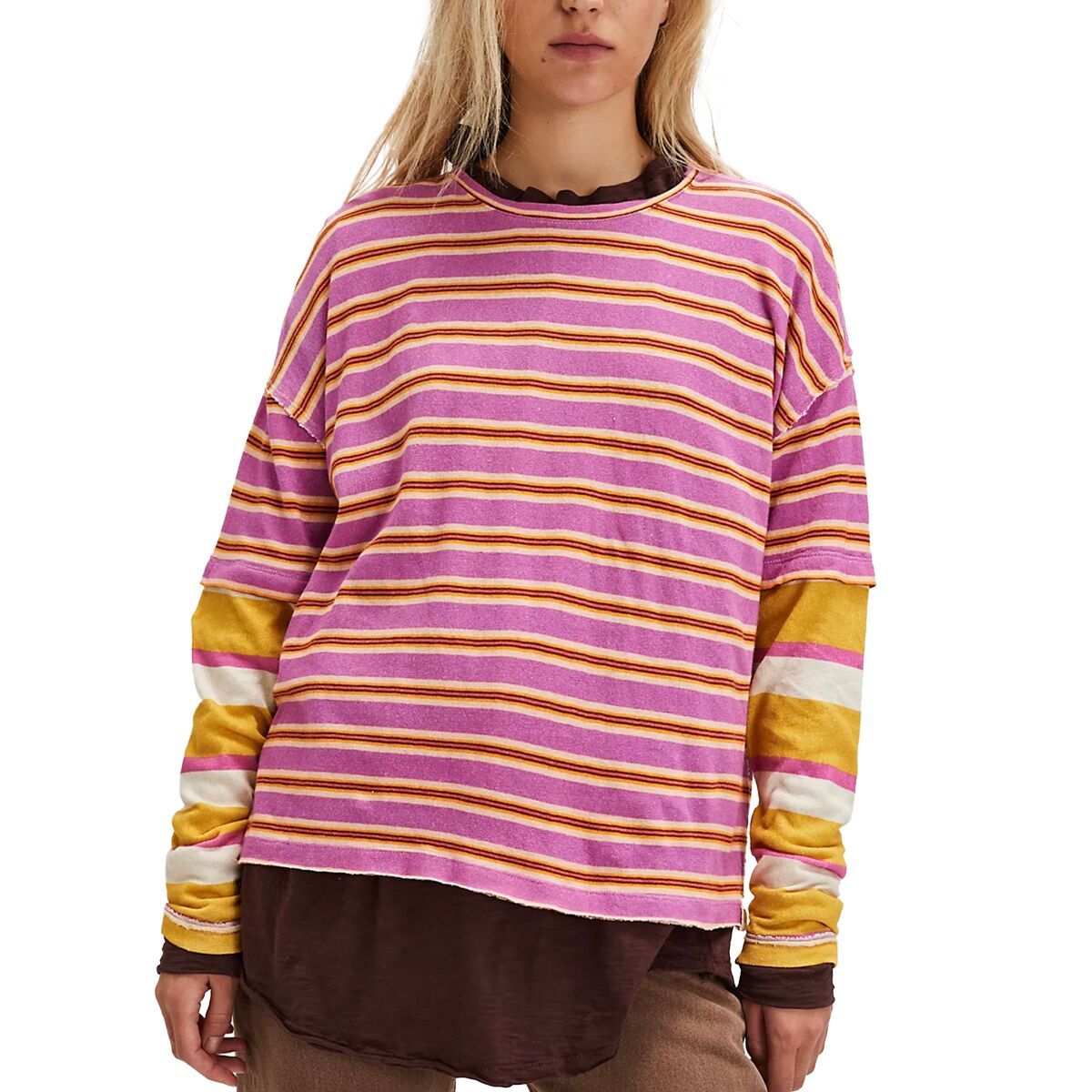 Полосатая рубашка с длинным рукавом Nina Free People, сиреневый
Полосатая рубашка с длинным рукавом Nina Free People, сиреневый