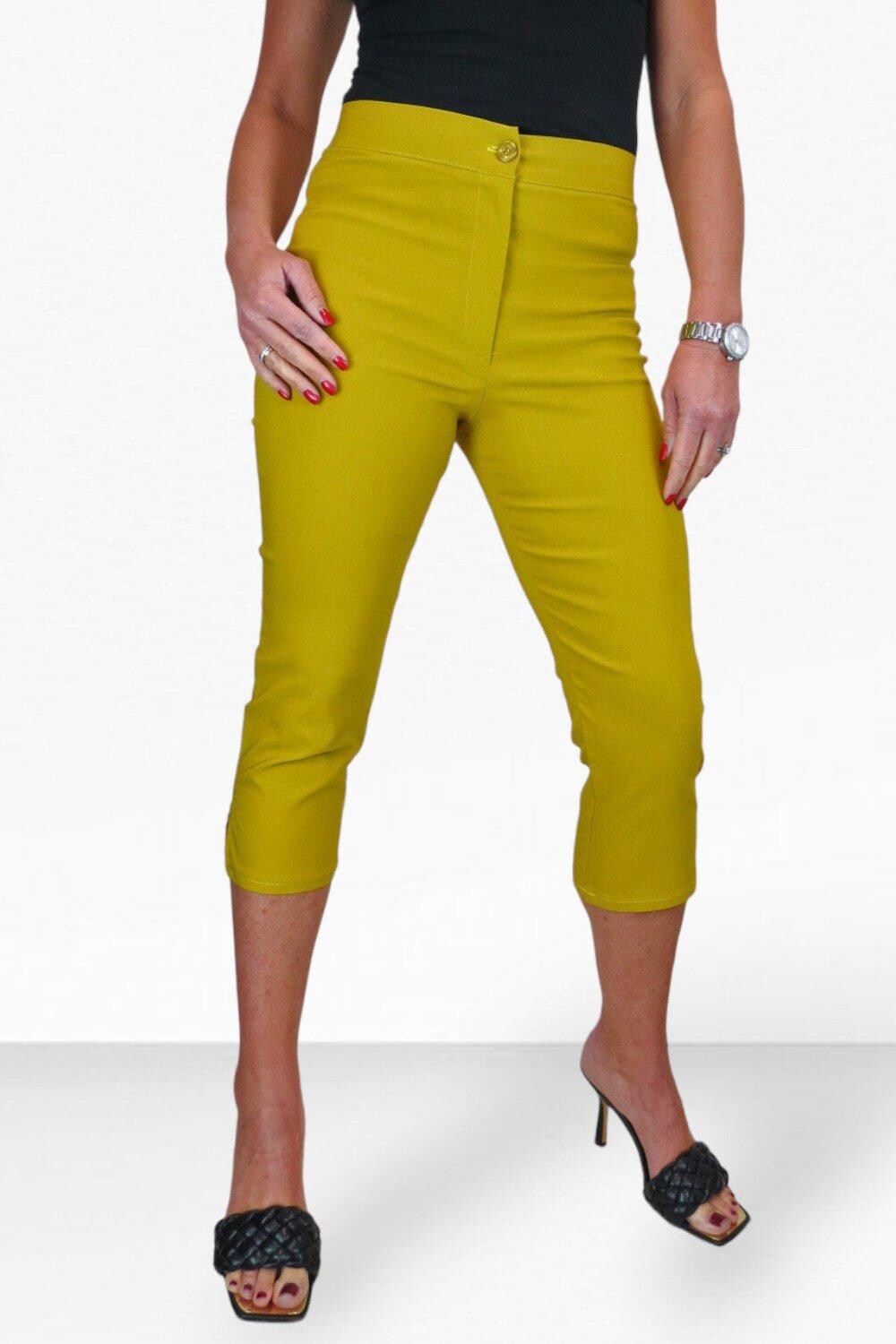 Узкие укороченные эластичные брюки Paulo Due, желтый
Узкие укороченные эластичные брюки Paulo Due, желтый