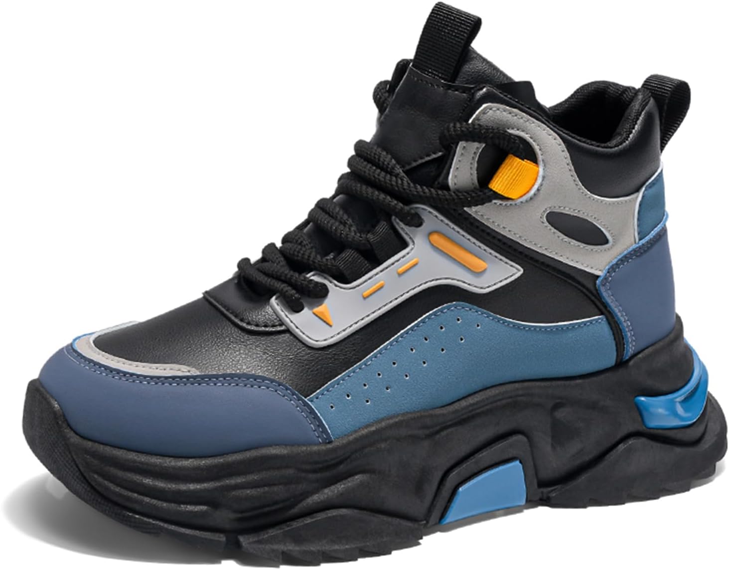 Мужские модные кроссовки высокие для ходьбы, спортивные и повседневные кроссовки, массивные кроссовки для мужчин Spwagym, черный/синий
Мужские модные кроссовки высокие для ходьбы, спортивные и повседневные кроссовки, массивные кроссовки для мужчин Spwagym, черный/синий