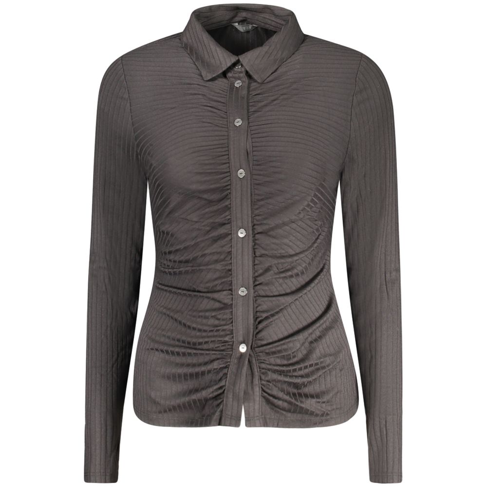 Черная рубашка из полиэстера Guess Shoes, черный
Черная рубашка из полиэстера Guess Shoes, черный