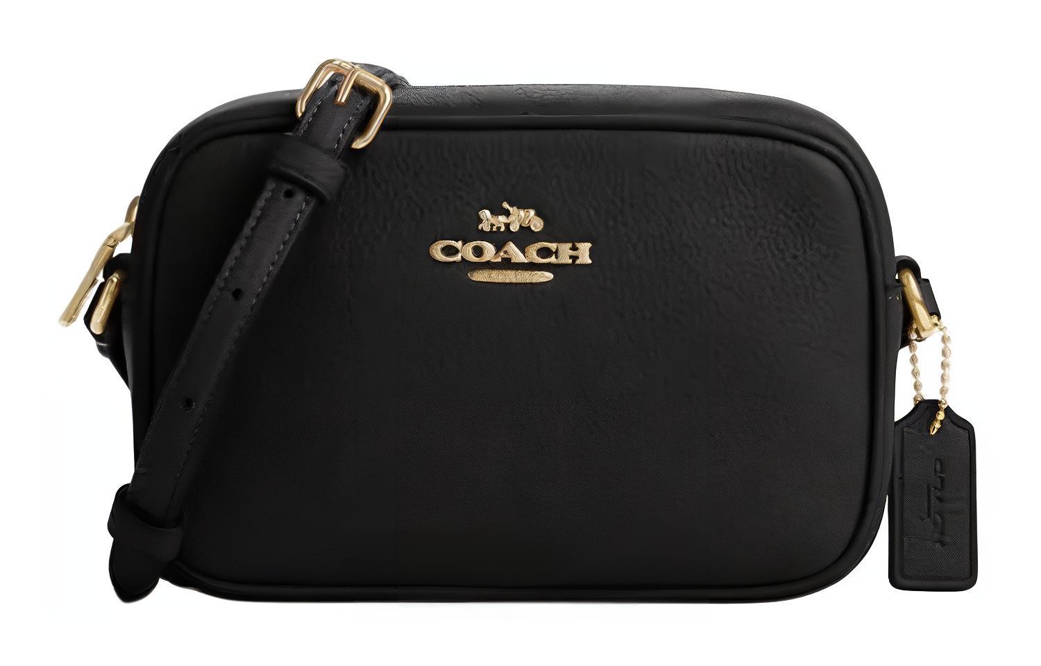 COACH Кожаная фотосумка Джейми через плечо мини женская черная
COACH Кожаная фотосумка Джейми через плечо мини женская черная