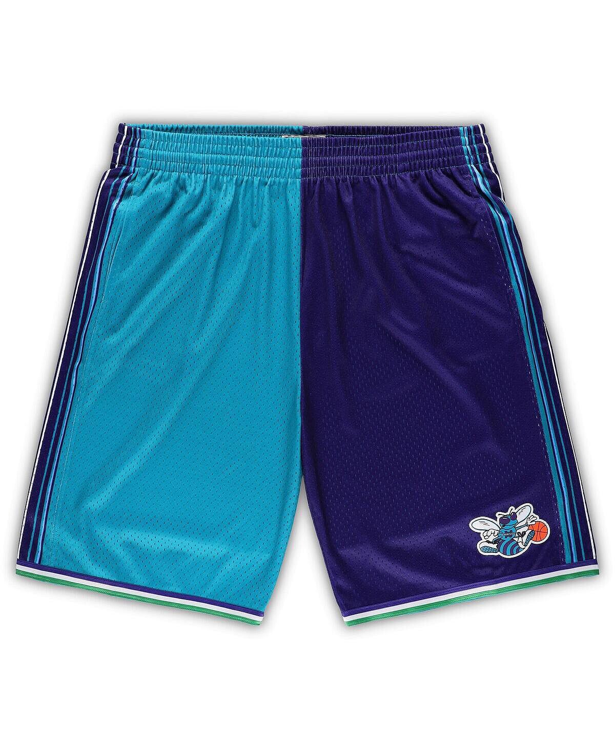 Мужские темно-бирюзовые и фиолетовые шорты Charlotte Hornets Big and Tall из твердой древесины, классические шорты Swingman с разрезом Mitchell & Ness
Мужские темно-бирюзовые и фиолетовые шорты Charlotte Hornets Big and Tall из твердой древесины, классические шорты Swingman с разрезом Mitchell & Ness
