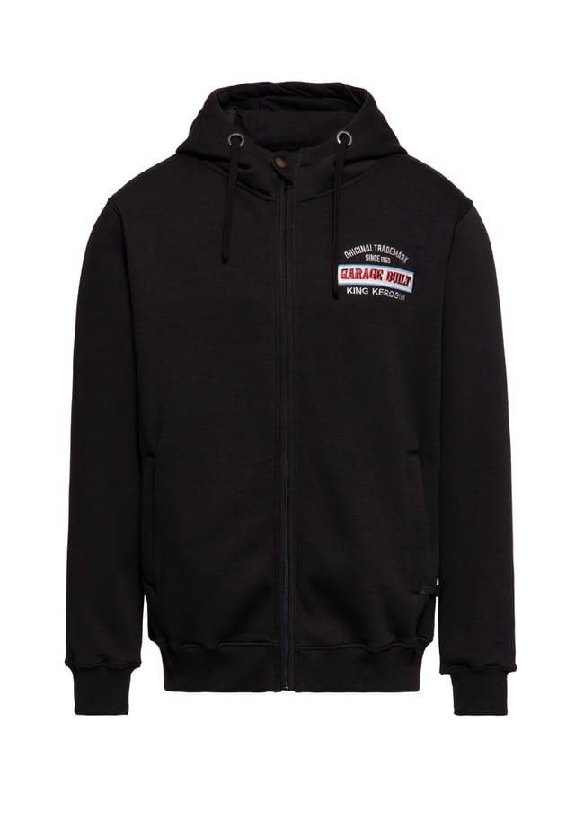 Толстовка с капюшоном и большой нашивкой на спине изготовленная в гараже King Kerosin, черный
Толстовка с капюшоном и большой нашивкой на спине изготовленная в гараже King Kerosin, черный