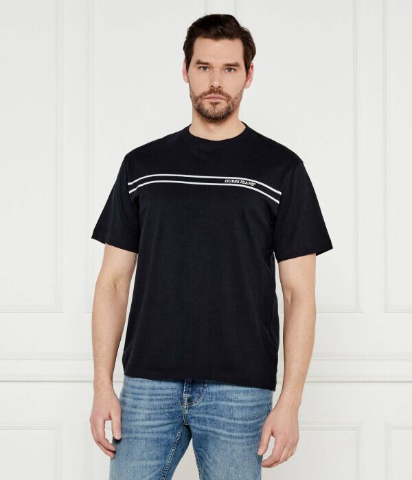 Футболка мужская Guess Jeans с полосой, черный
Футболка мужская Guess Jeans с полосой, черный