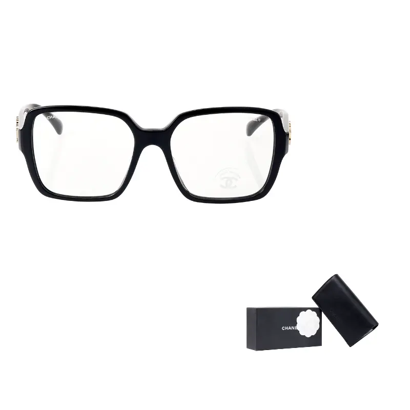 CHANEL Литьевые квадратные очки для женщин, Black
CHANEL Литьевые квадратные очки для женщин, Black