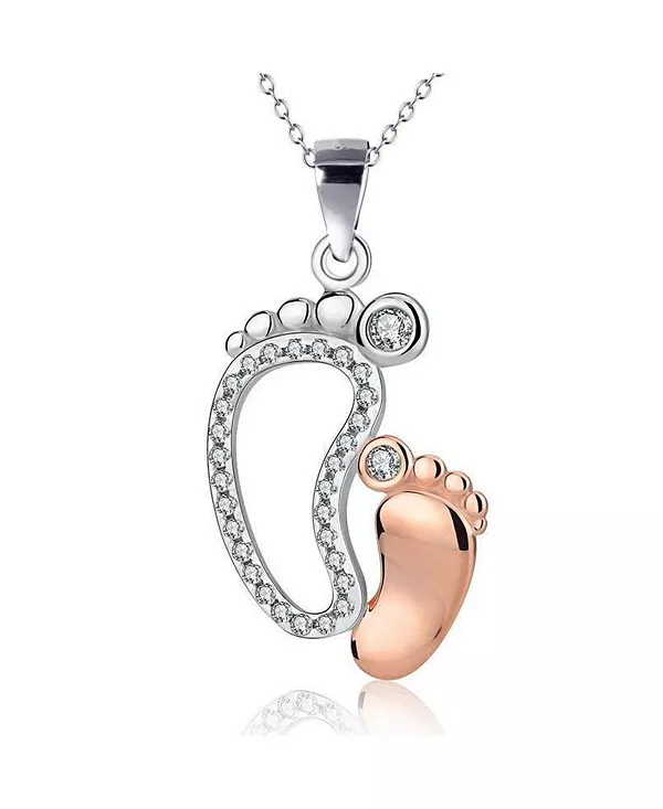 Женское ожерелье «Детские ножки» с кубическим цирконием Hollywood Sensation, silver
Женское ожерелье «Детские ножки» с кубическим цирконием Hollywood Sensation, silver