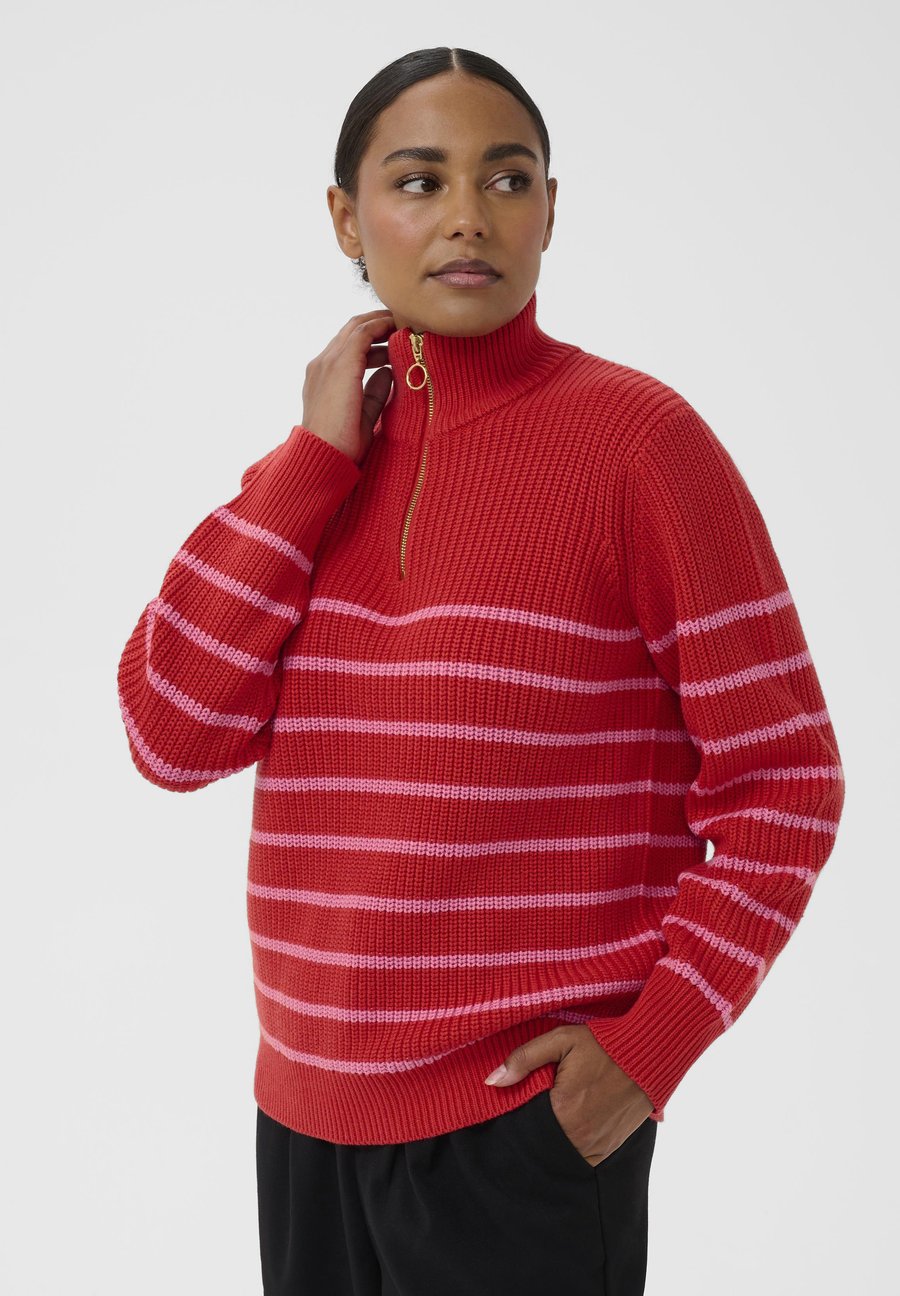 Джемпер Kaffe KALIOA ZIPPER PULLOVER, True Red/Pink Stripe/Red
Джемпер Kaffe KALIOA ZIPPER PULLOVER, True Red/Pink Stripe/Red