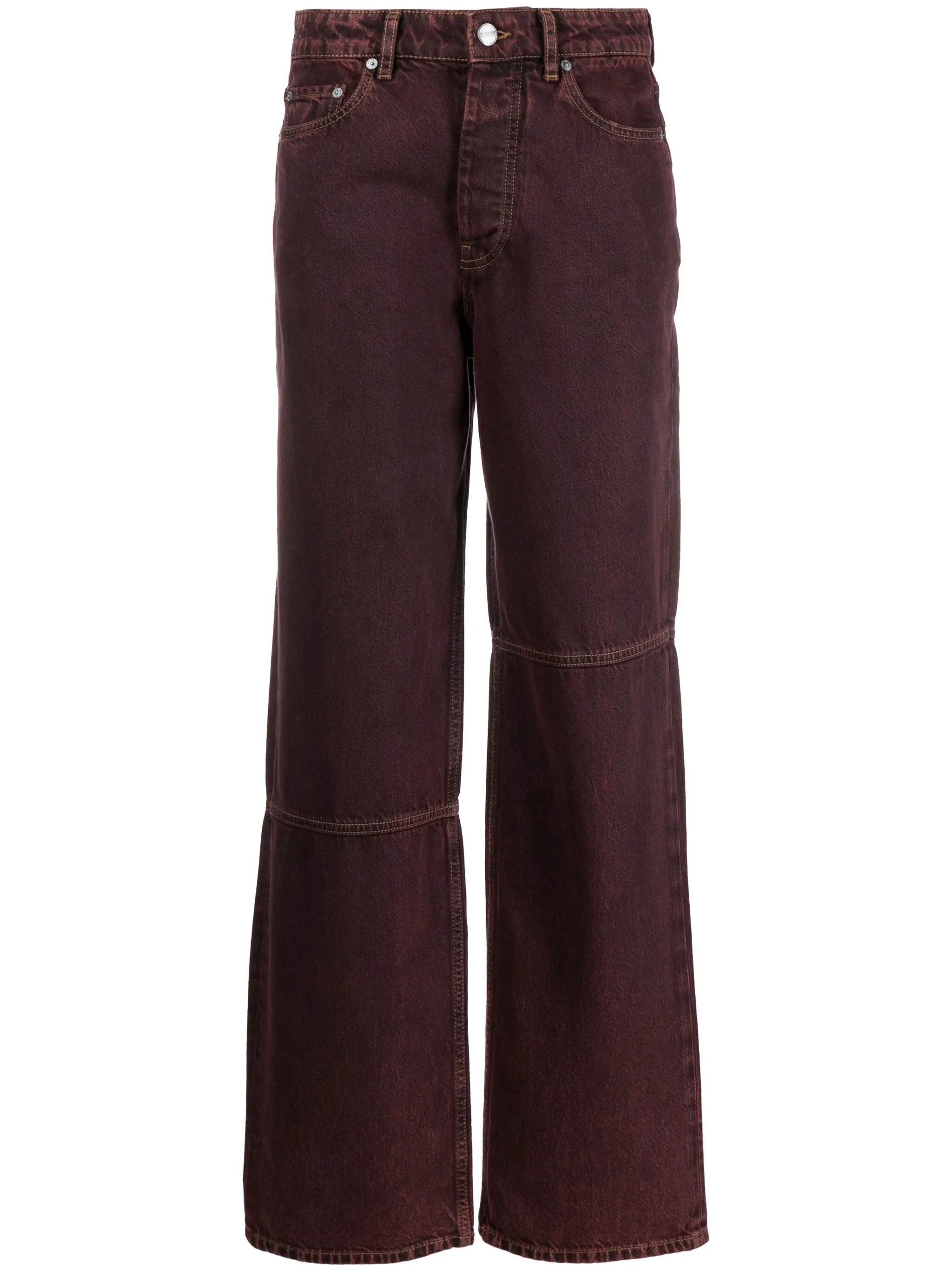 Широкие джинсы Overdyed Izey Ganni, красный
Широкие джинсы Overdyed Izey Ganni, красный