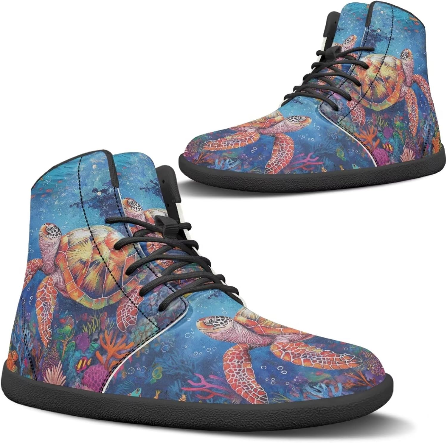 Высокие кроссовки Binienty из водонепроницаемой PU-кожи для женщин и мужчин с широким носком и эффектом босоногости, Sea Turtle
Высокие кроссовки Binienty из водонепроницаемой PU-кожи для женщин и мужчин с широким носком и эффектом босоногости, Sea Turtle