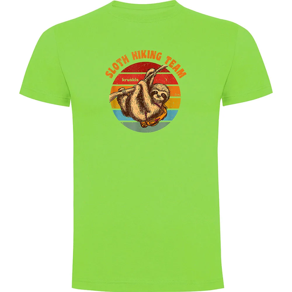 Футболка с коротким рукавом Kruskis Sloth Hiking Team, зеленый 
Футболка с коротким рукавом Kruskis Sloth Hiking Team, зеленый